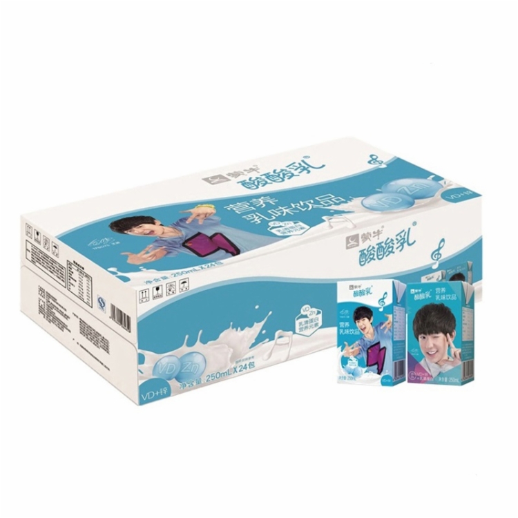 蒙牛优酸乳酸酸乳ad钙酸奶250ml *24